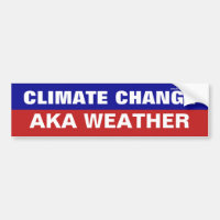 Klimawandel AKA Wetter Autoaufkleber