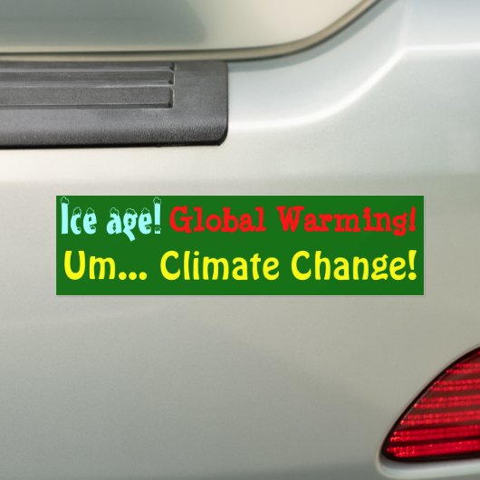 Klimawandel! Autoaufkleber (Auf Auto)