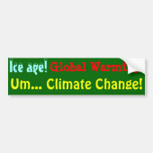Klimawandel! Autoaufkleber (Vorne)