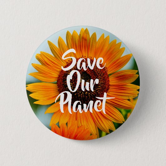 Klimawandel-Bewusstseins-Knopf Button (Vorderseite)