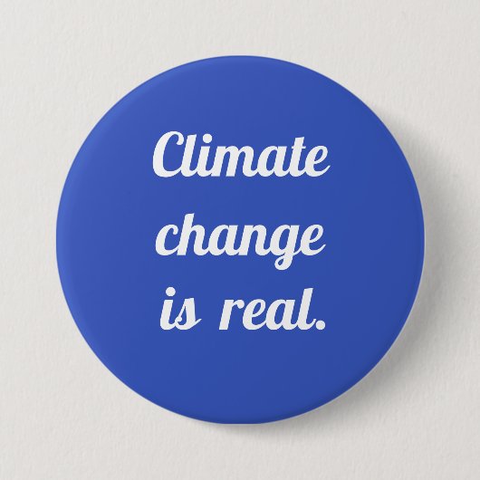 Klimawandel: Blaue Schaltfläche Button (Vorderseite)