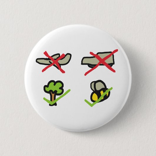 Klimawandel Button (Vorderseite)
