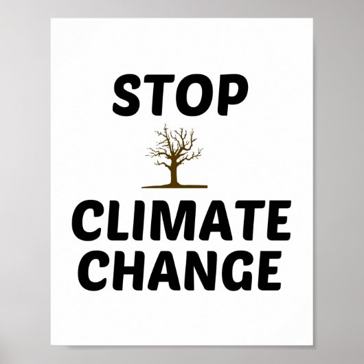 KLIMAWANDEL EINSTELLEN POSTER (Vorne)
