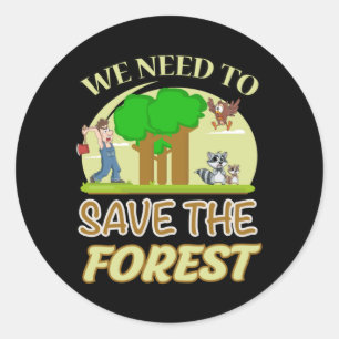 Klimawandel Erde CO2 Zukunft Planet Geschenk Idee Runder Aufkleber