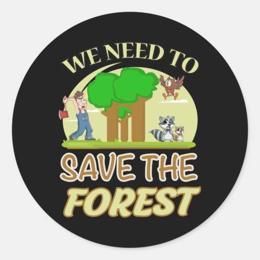 Klimawandel Erde CO2 Zukunft Planet Geschenk Idee Runder Aufkleber (Vorderseite)