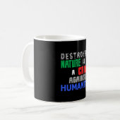 Klimawandel Erde Zukunft Planet CO2 Geschenkidee Kaffeetasse (Vorderseite Links)