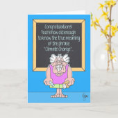 KLIMAWANDEL Geburtstags-Karte Karte (Gelbe Blume)