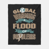 Klimawandel globale Erwärmung Fleecedecke (Vorderseite)