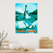 Klimawandel globale Erwärmung Poster (Küche)