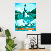 Klimawandel globale Erwärmung Poster (Heimbüro)