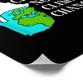 Klimawandel globale Erwärmung Poster (Ecke)