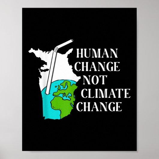 Klimawandel globale Erwärmung Poster (Vorne)
