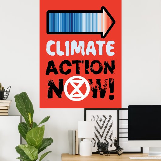 Klimawandel Großplakat Poster (Heimbüro)