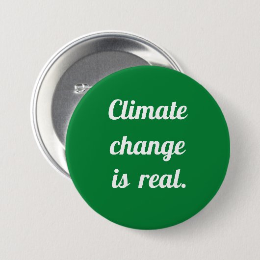 Klimawandel: Grüner Button (Vorne & Hinten)