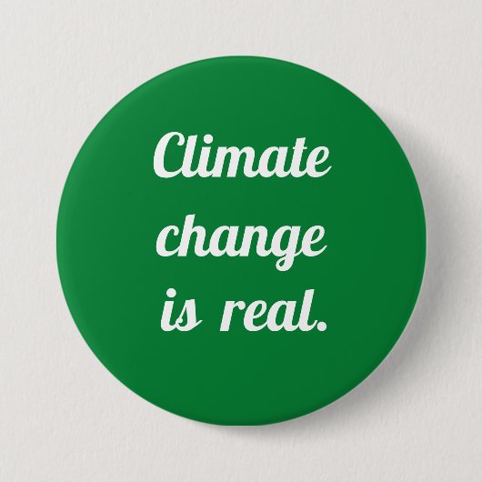 Klimawandel: Grüner Button (Vorderseite)