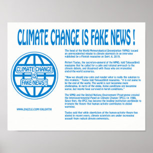 KLIMAWANDEL IST FAKE NEWS ! POSTER