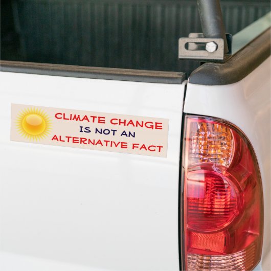"Klimawandel ist nicht eine alternative Tatsache " Autoaufkleber (Auf Lkw)