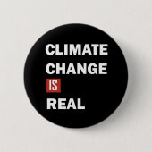 Klimawandel ist real button (Vorderseite)