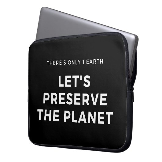 Klimawandel ist real laptopschutzhülle (Vorderseite Links)