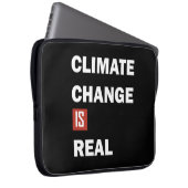 Klimawandel ist real laptopschutzhülle (Vorne Rechts)