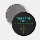 Klimawandel ist real magnet (Vorderseite/Rückseite)