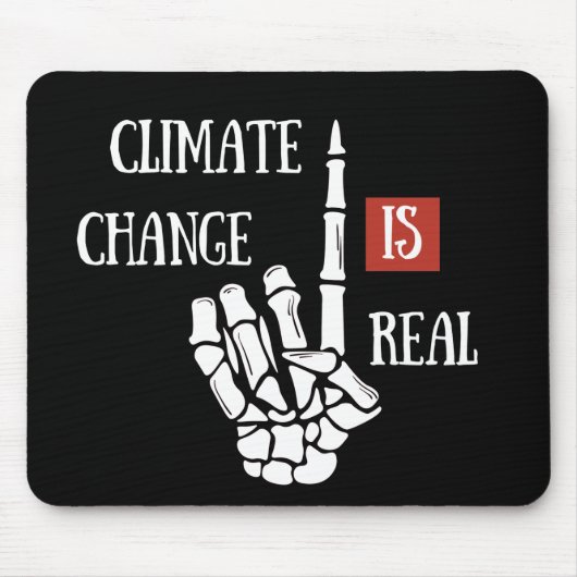 Klimawandel ist real mousepad (Vorne)