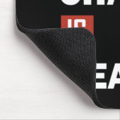 Klimawandel ist real mousepad (Ecke)