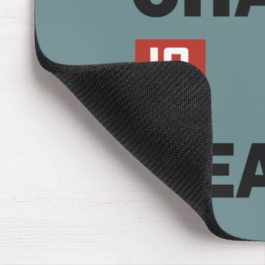 Klimawandel ist real mousepad (Ecke)