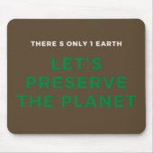 Klimawandel ist real mousepad (Vorne)