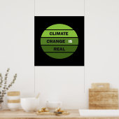 Klimawandel ist real poster (Küche)