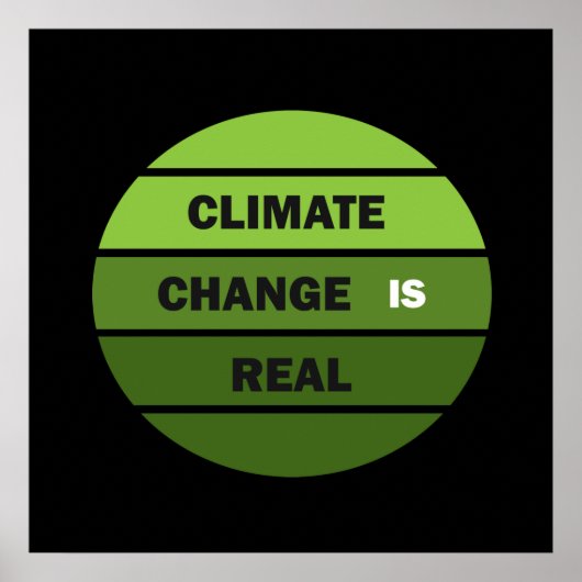 Klimawandel ist real poster (Vorne)