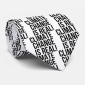 Klimawandel ist wirklich! Planeten-Erdwelt Krawatte (Gerollt)