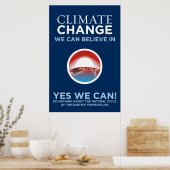 Klimawandel - Ja, wir können Obama Parody-Poster s Poster (Küche)