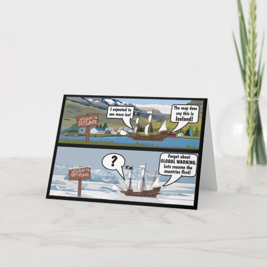 KLIMAWANDEL JOKE KARTE (Vorderseite)