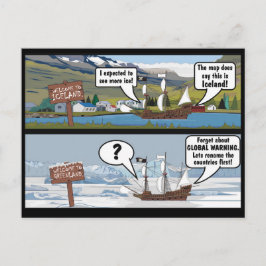 KLIMAWANDEL JOKE POSTKARTE