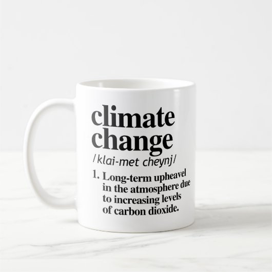 Klimawandel Kaffeetasse (Links)