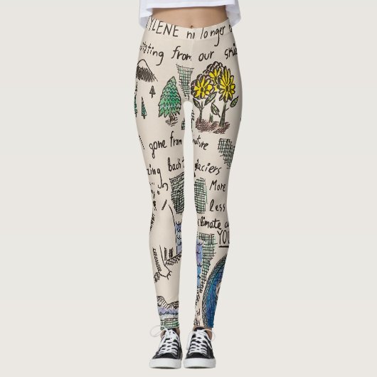 Klimawandel-Leggings Leggings (Vorderseite)