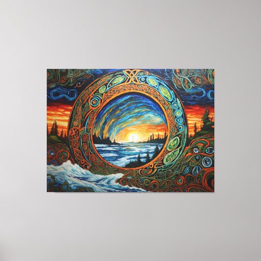 Klimawandel Leinwanddruck (Vorderseite)