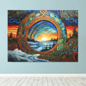 Klimawandel Leinwanddruck (Insitu (Holzboden))