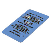 Klimawandel Magnet (Linke Seite)