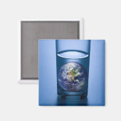 Klimawandel Magnet (Vorderseite/Rückseite)