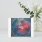 Klimawandel: "Men Argue - Nature Acts" Design Postkarte (Stehend Vorderseite)