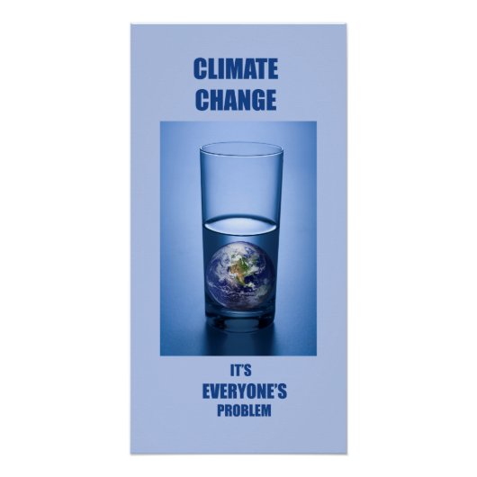 Klimawandel Poster (Vorderseite)