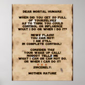 Klimawandel Poster (Vorne)