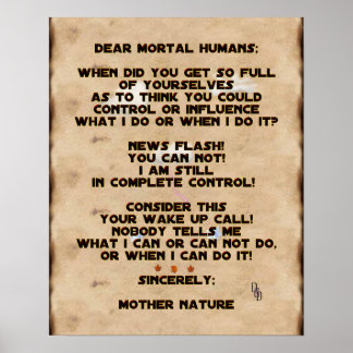 Klimawandel Poster