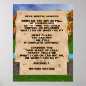 Klimawandel Poster (Vorne)