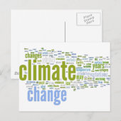 Klimawandel Postkarte (Vorne/Hinten)