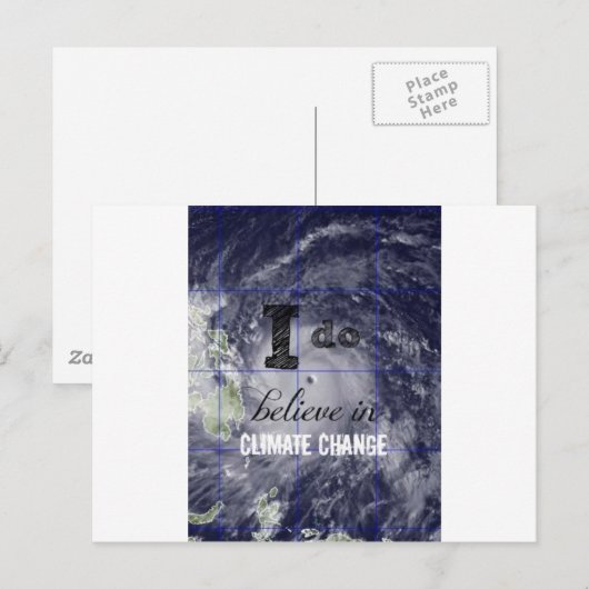 Klimawandel Postkarte (Vorne/Hinten)