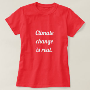 Klimawandel: Rot T-Shirt