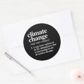 Klimawandel Runder Aufkleber (Umschlag)